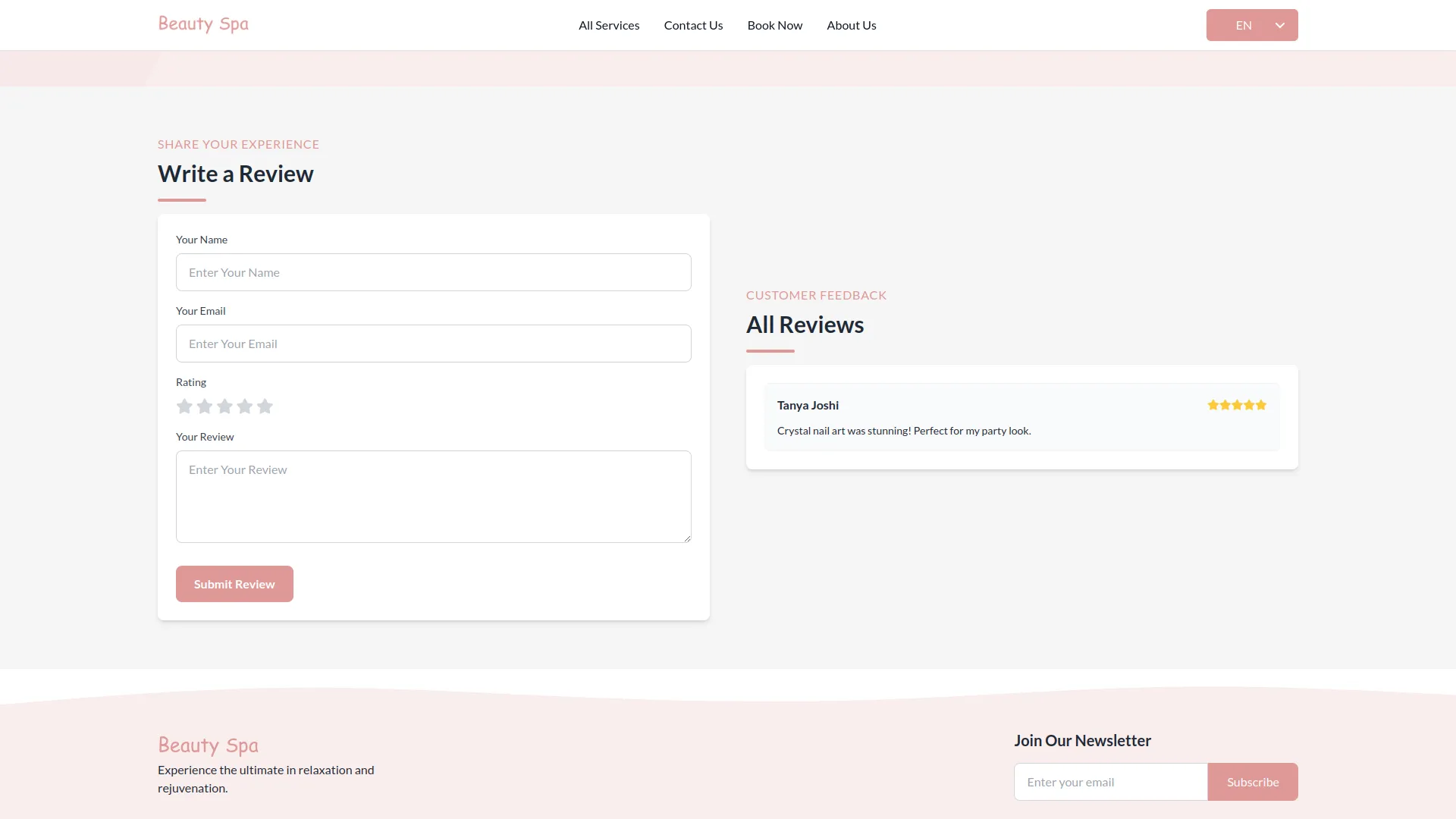 beauty spa management