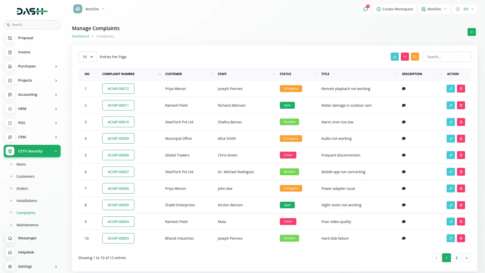 cctv & security system