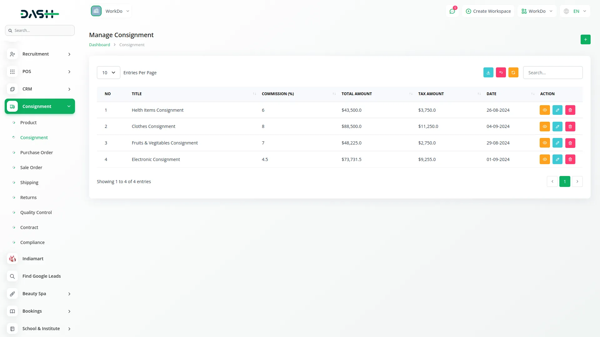 consignment management