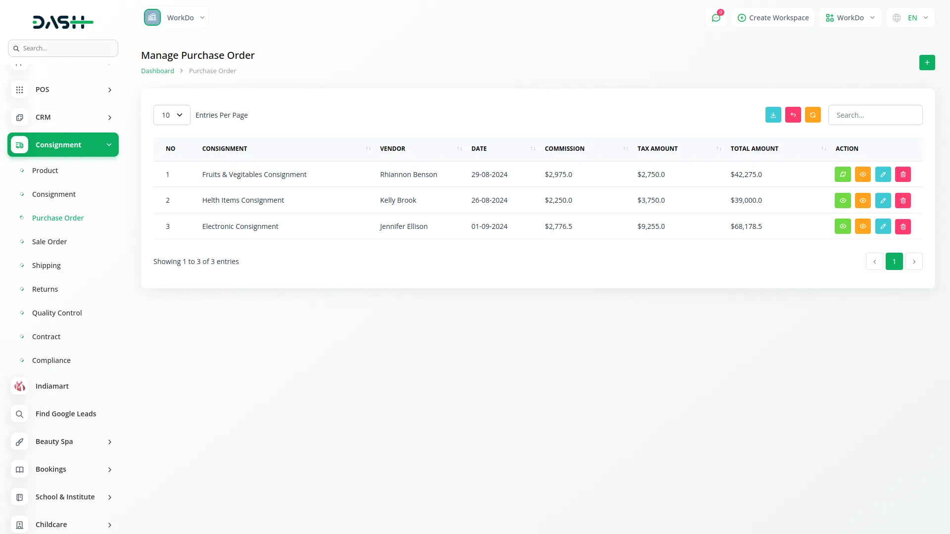 consignment management
