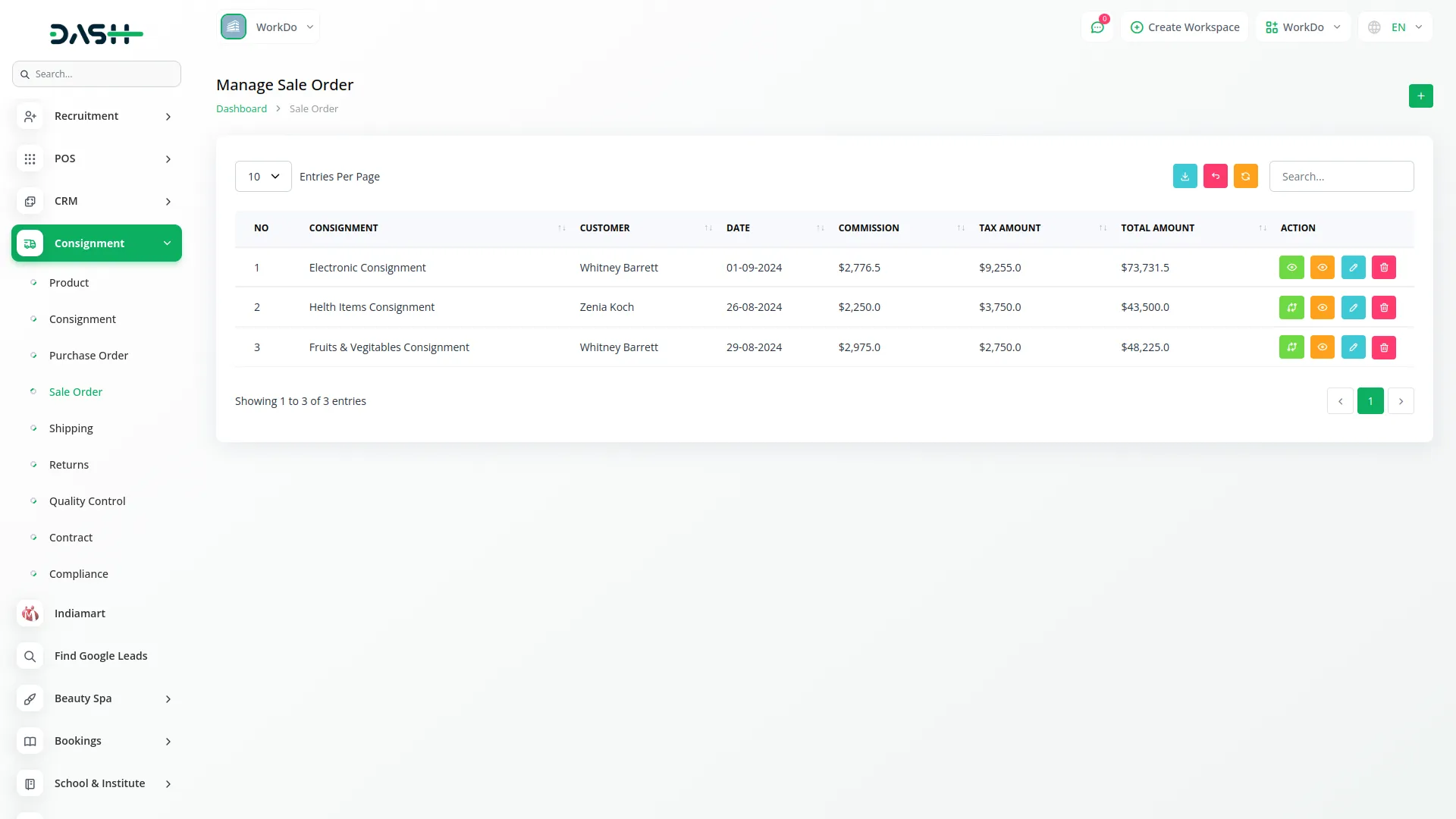 consignment management