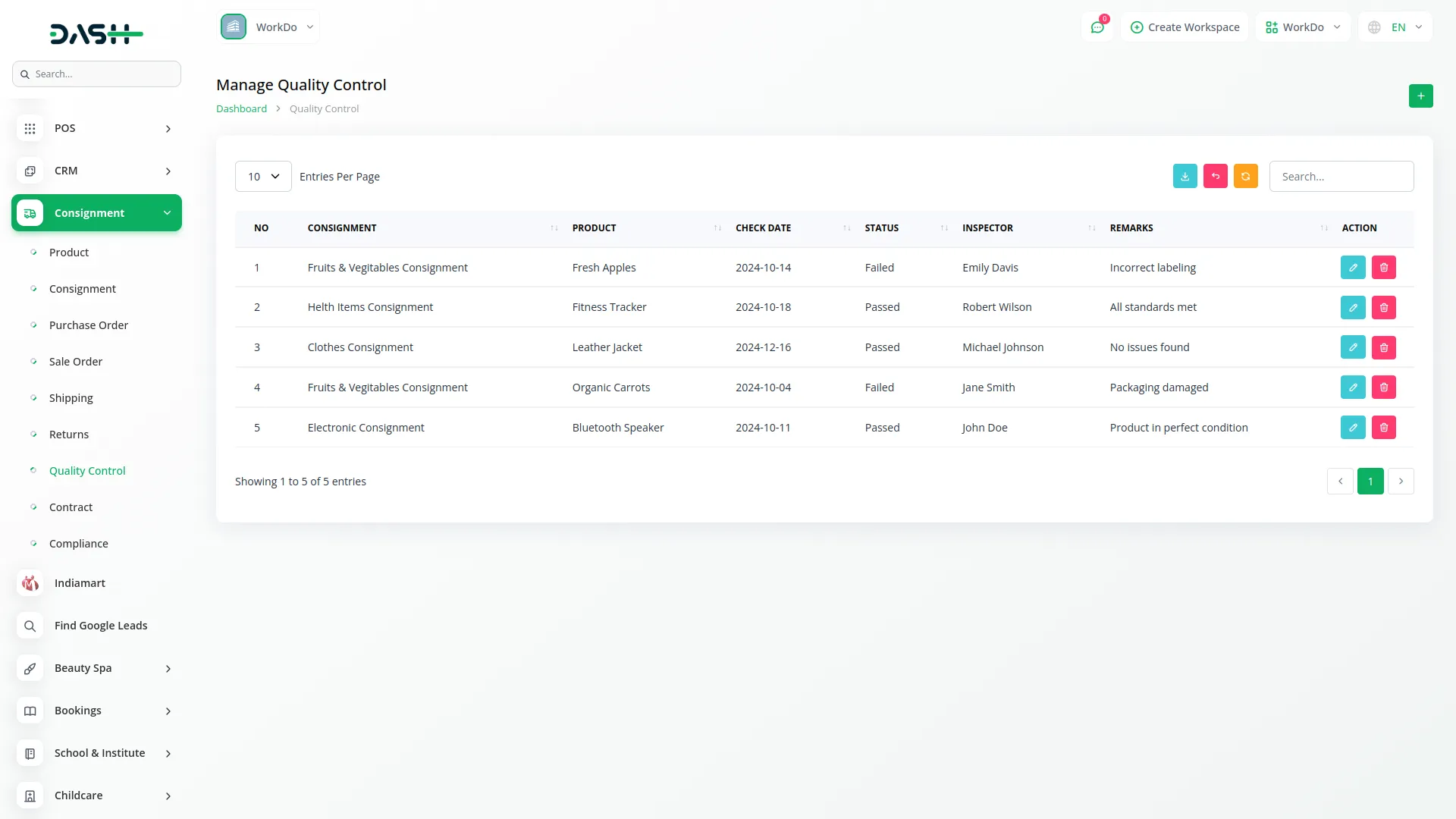 consignment management