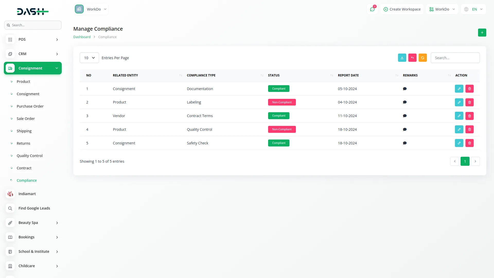 consignment management