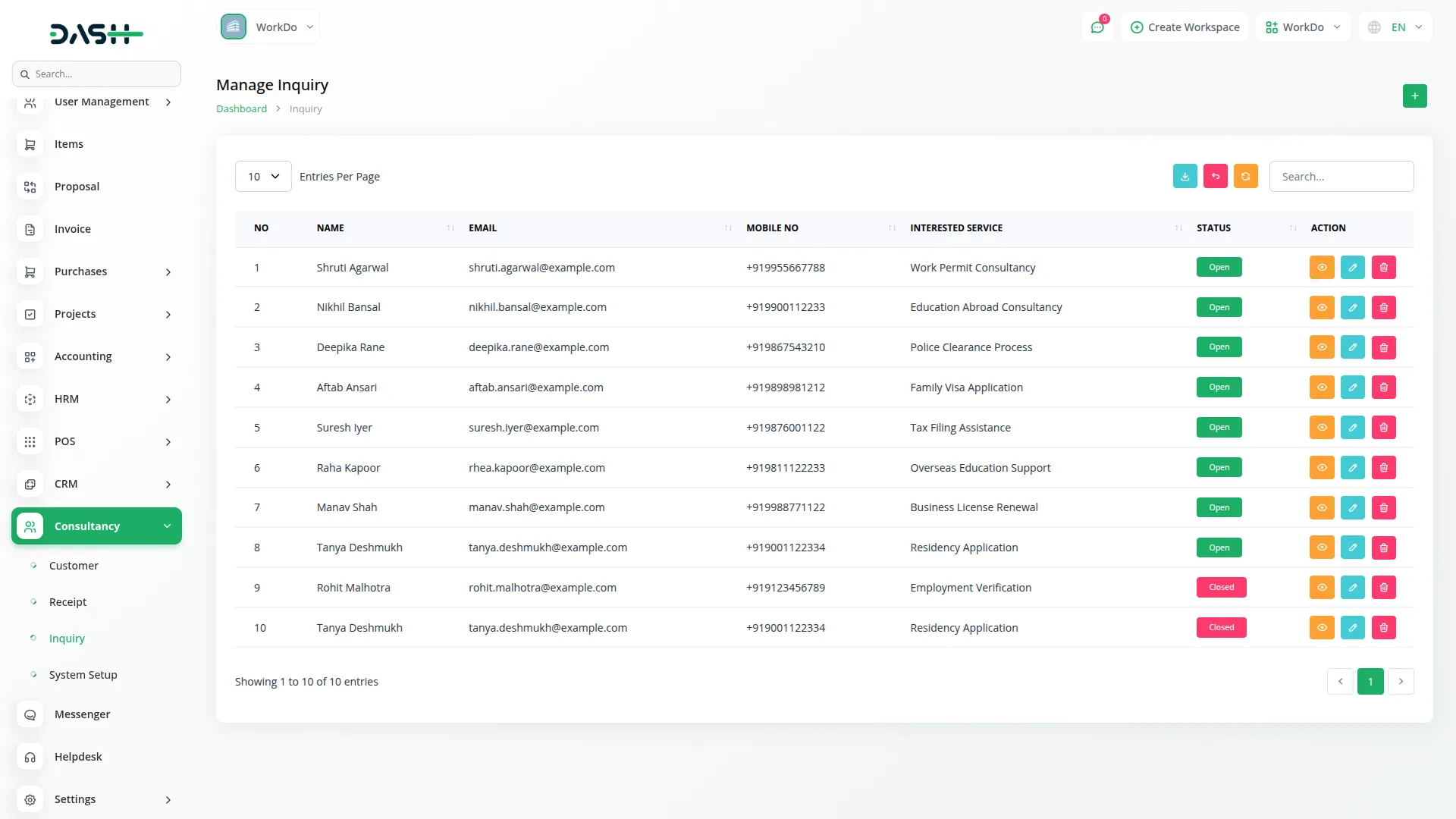 consultancy management