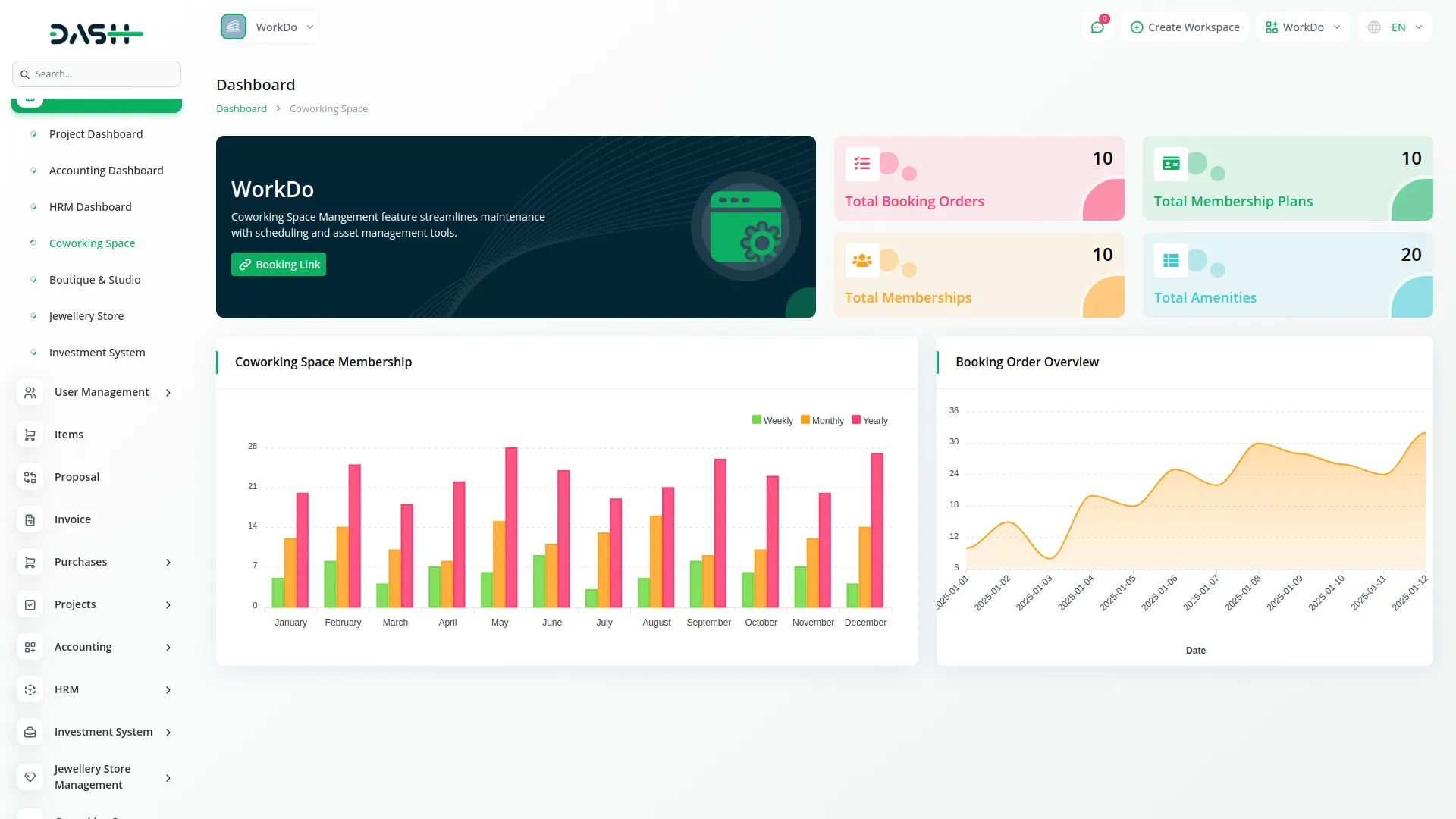 coworking space management