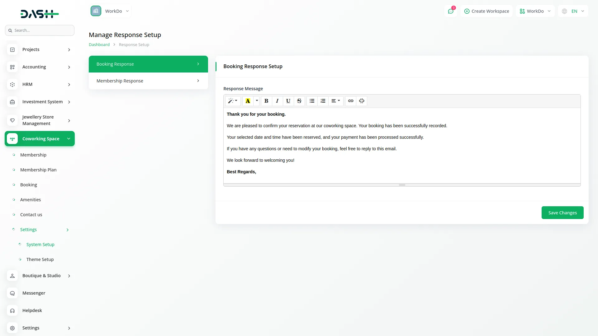 coworking space management