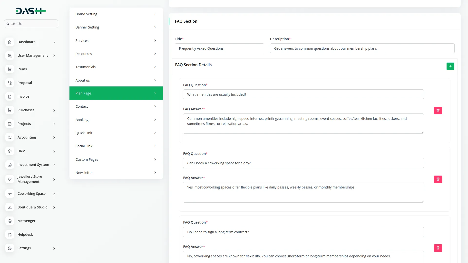 coworking space management