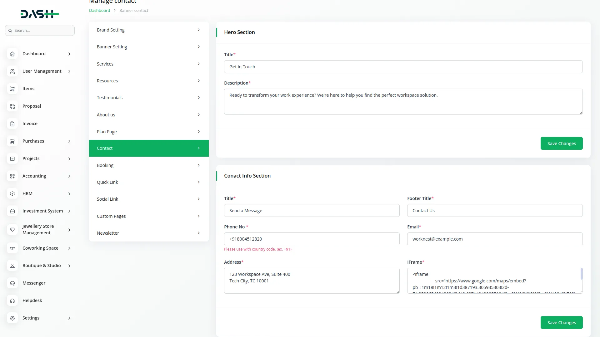 coworking space management