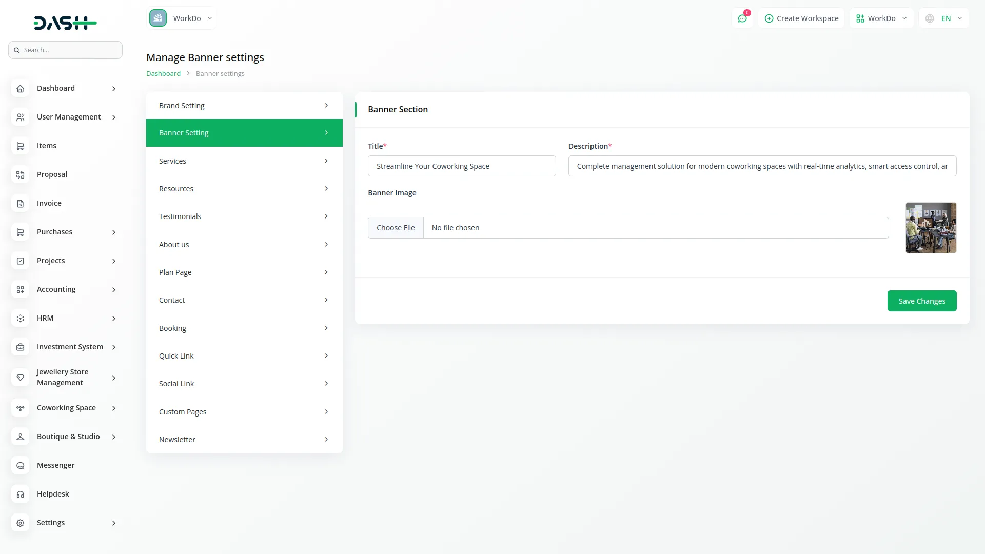 coworking space management