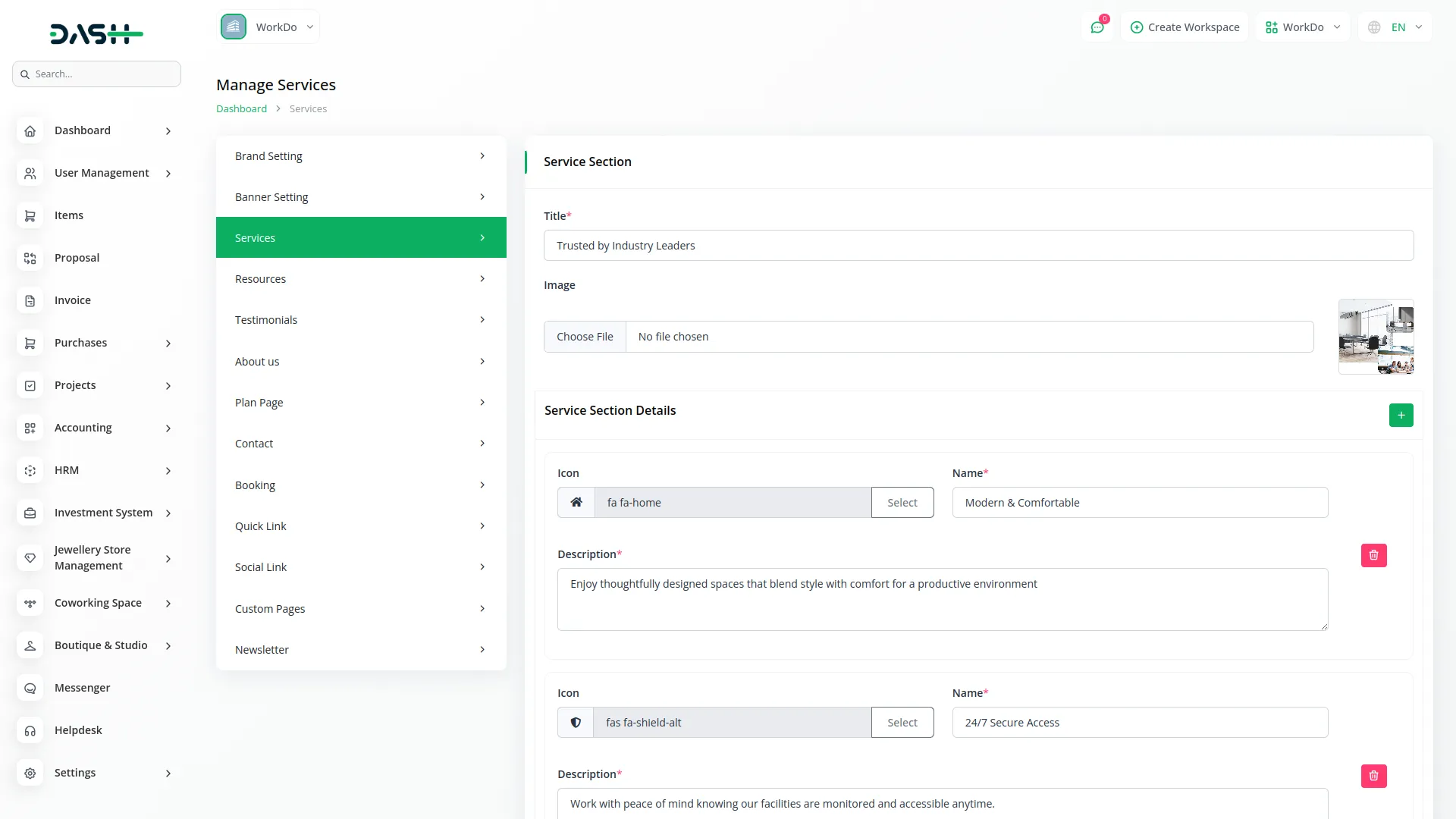 coworking space management