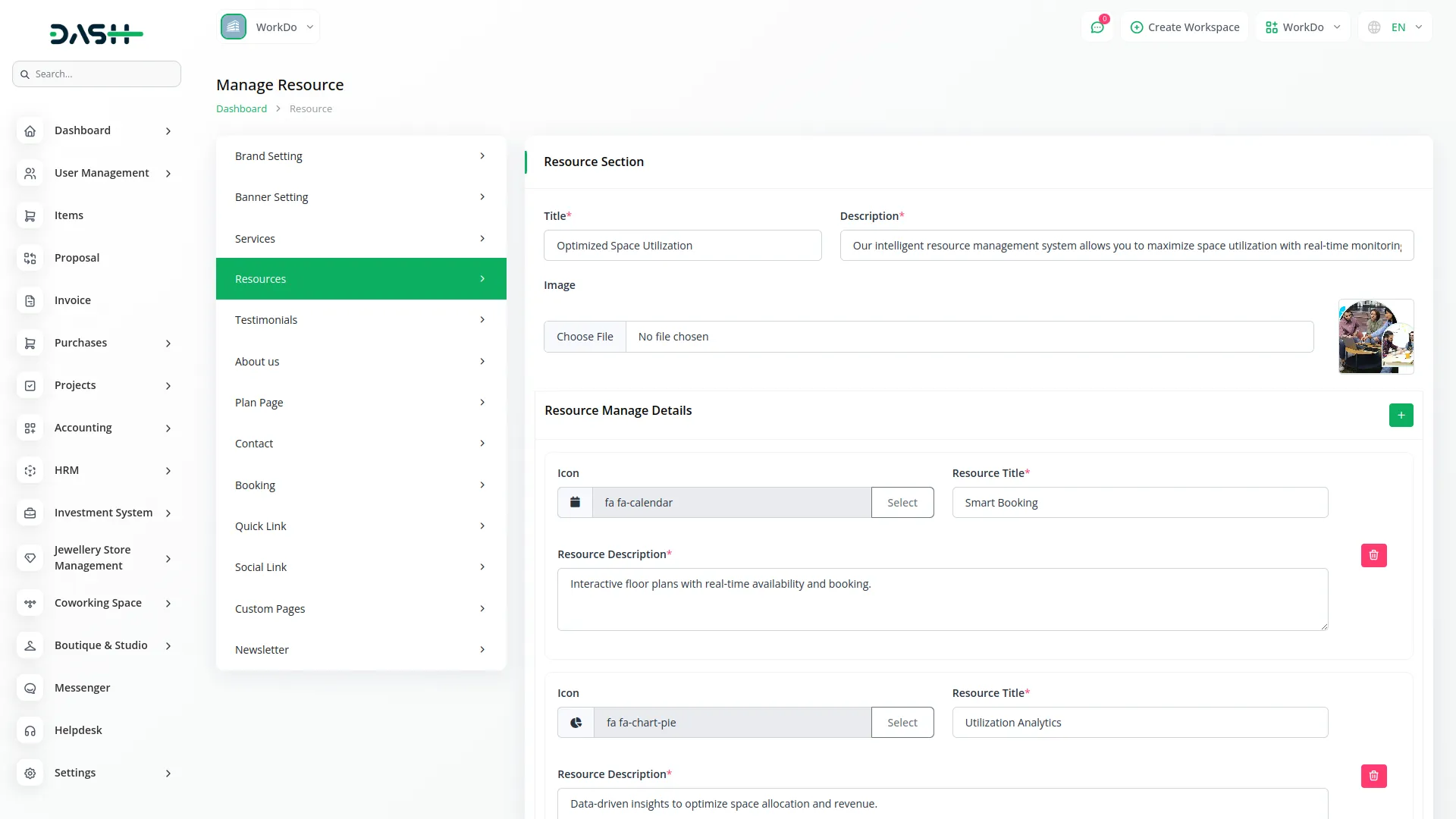 coworking space management