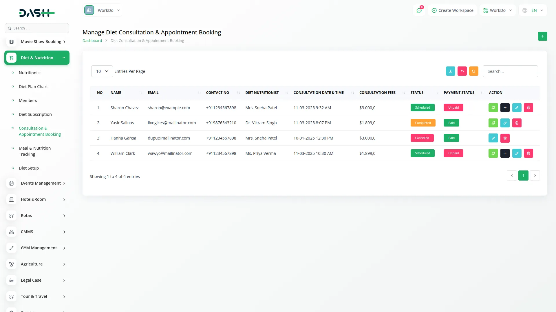 nutrition consultant