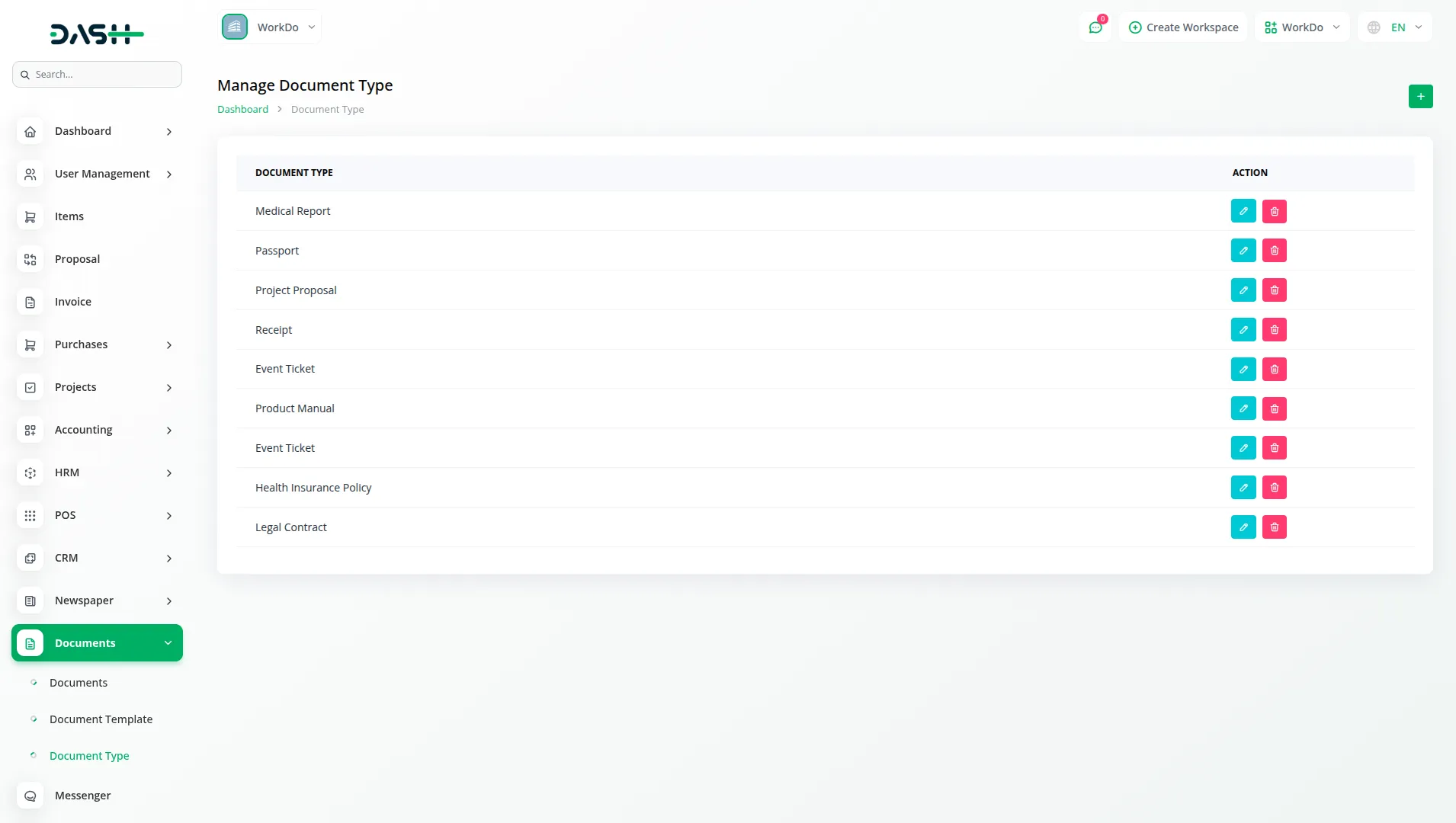 detial documents integration