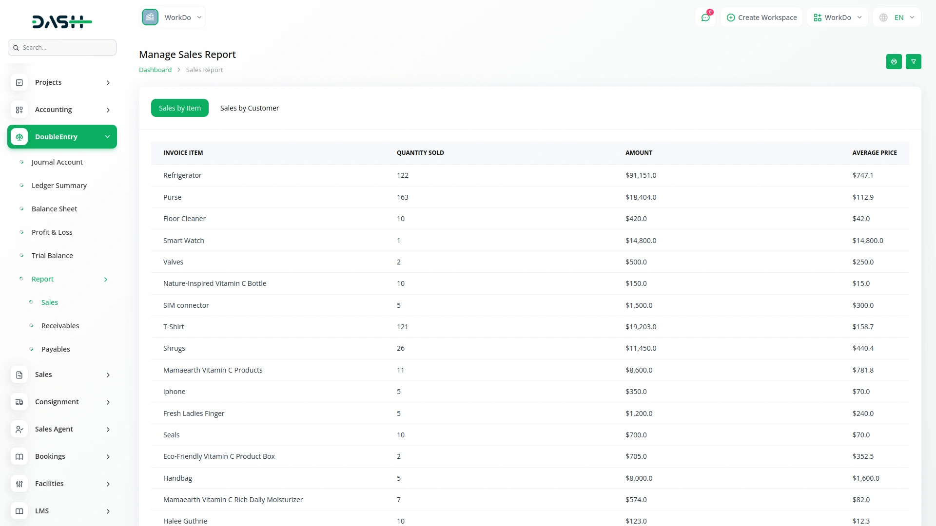 double entry dash saas