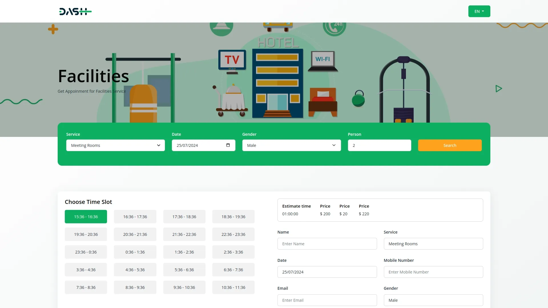 facilities dash saas