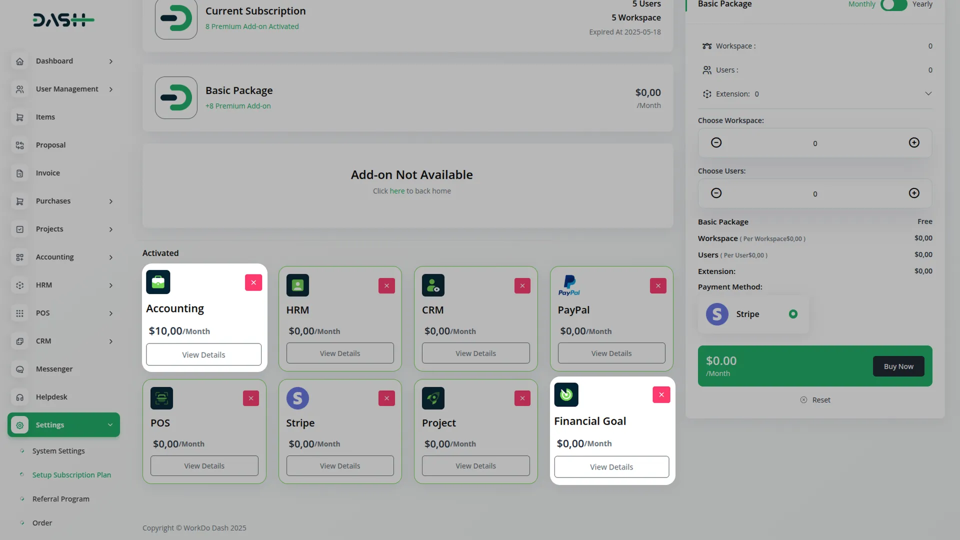 support ticket dash saas