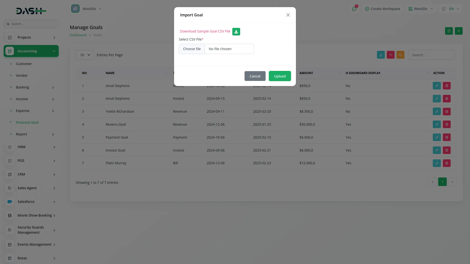 support ticket dash saas