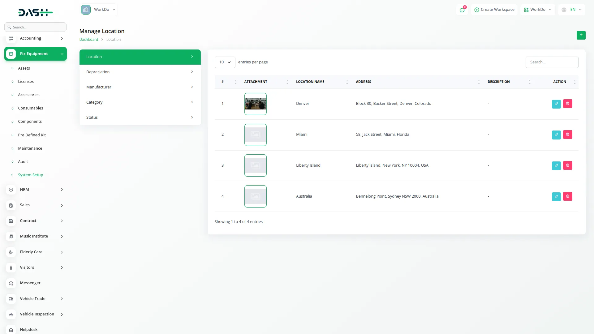 fix equipment integration