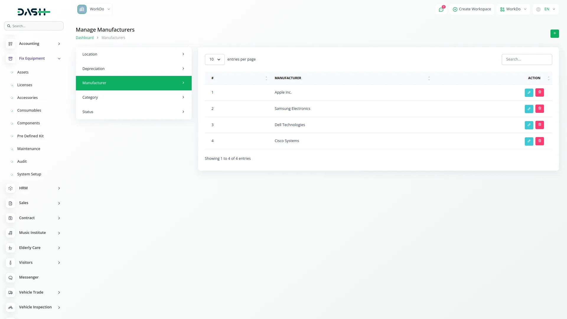 fix equipment integration