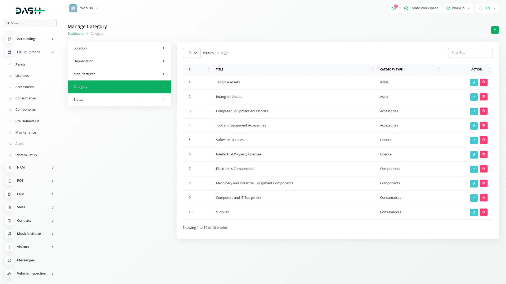 fix equipment integration
