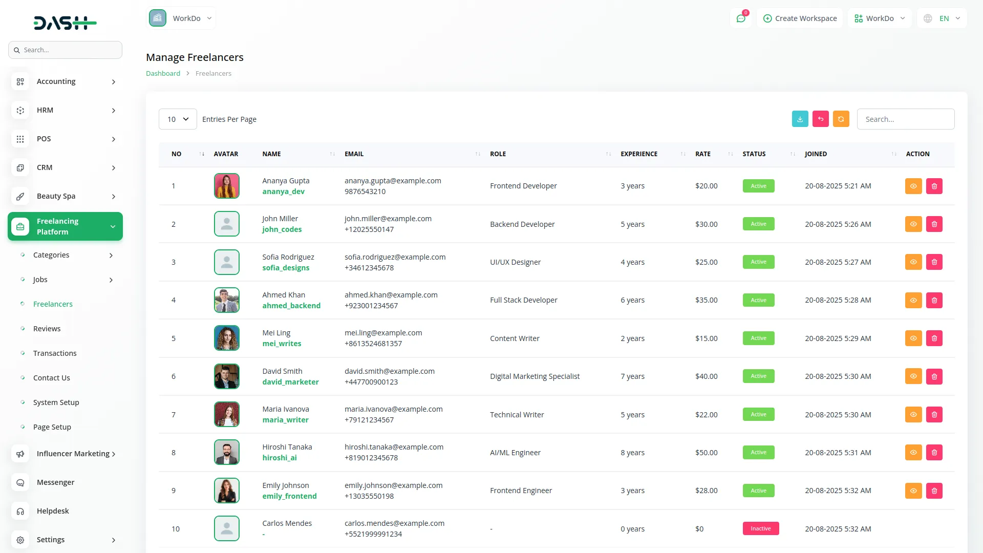 freelancing platform
