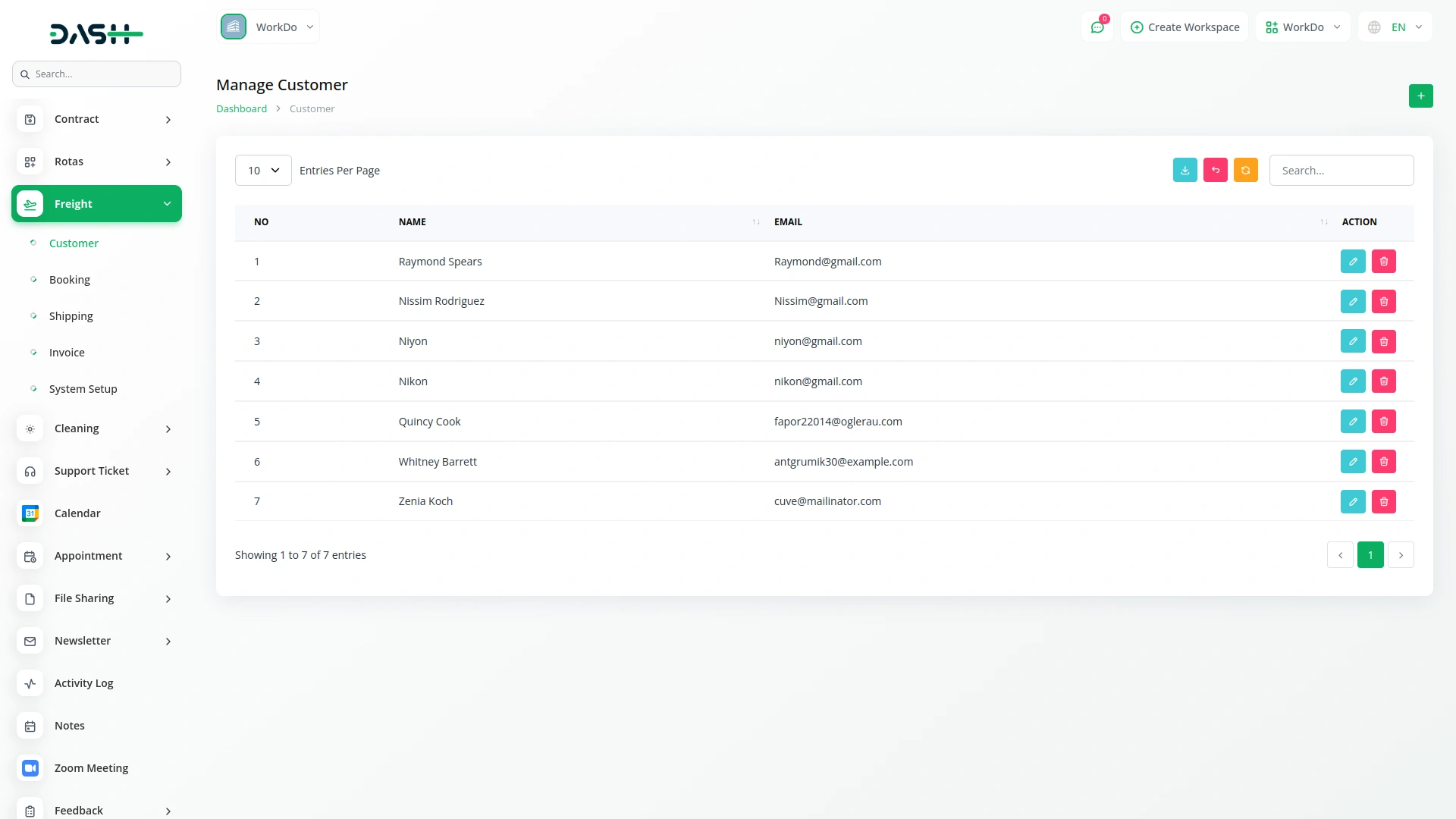 freight management system