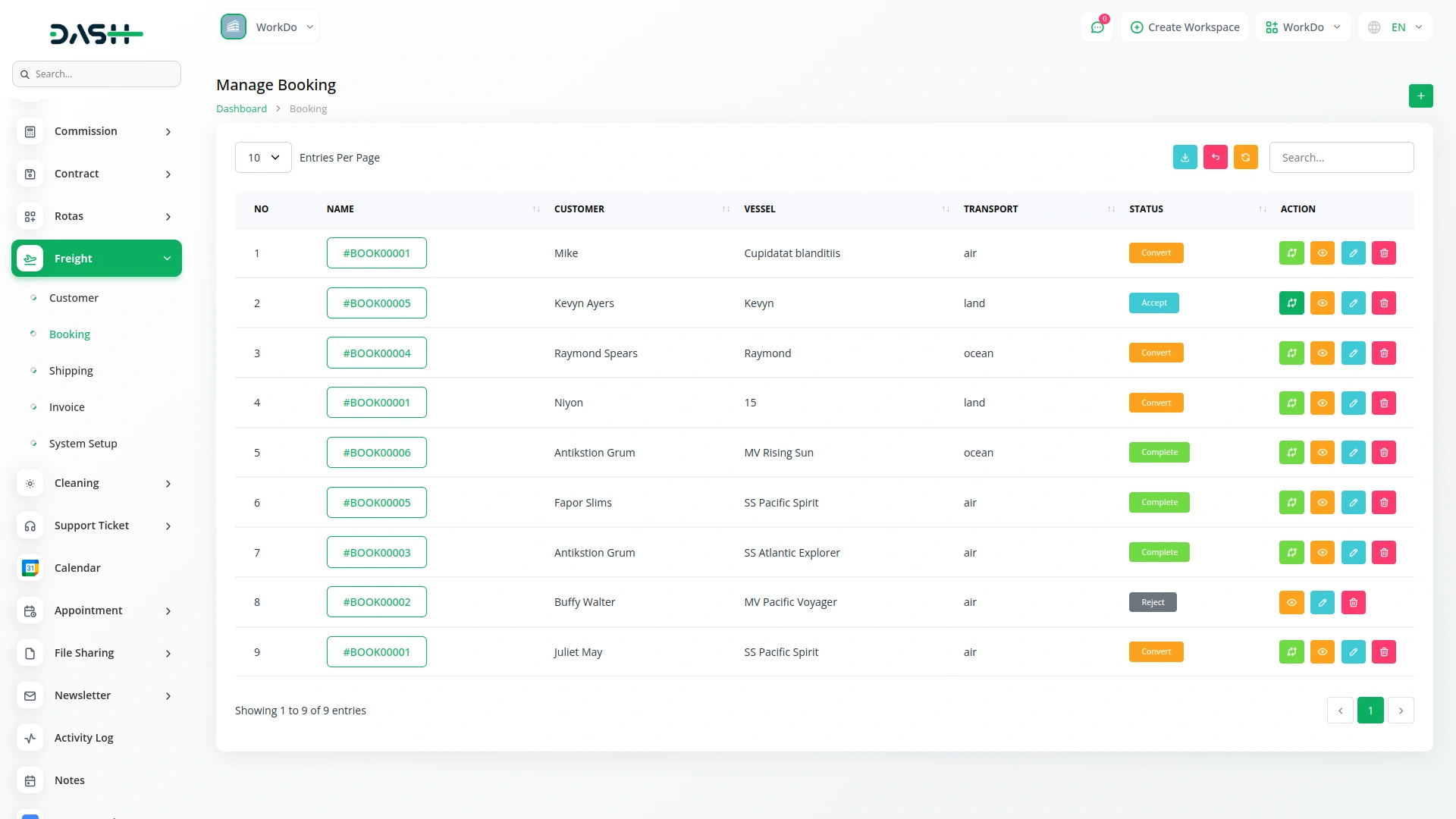 freight management system