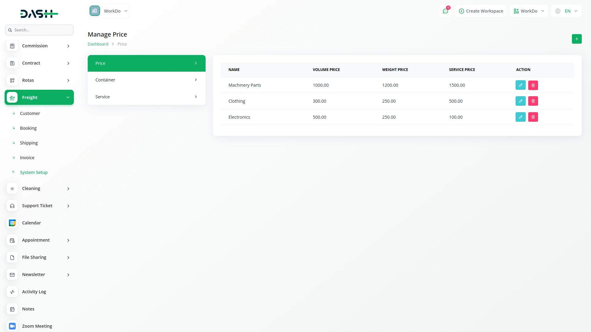 freight management system