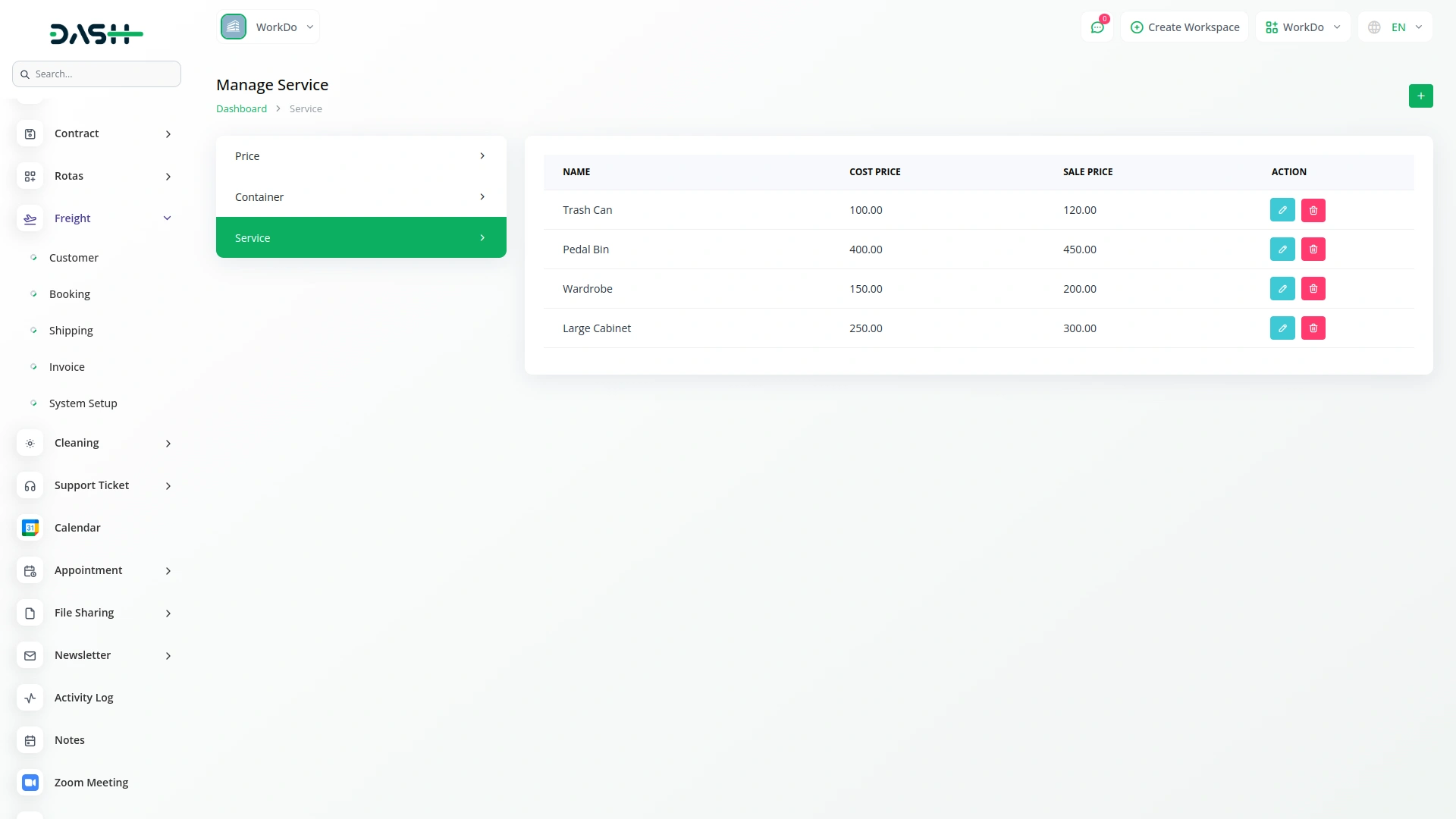 freight management system