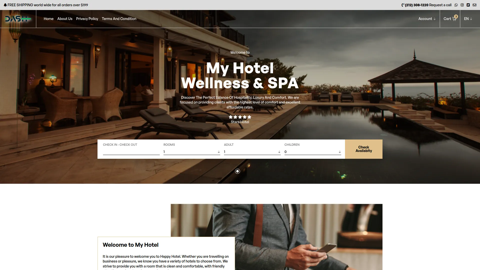 hotel & room management