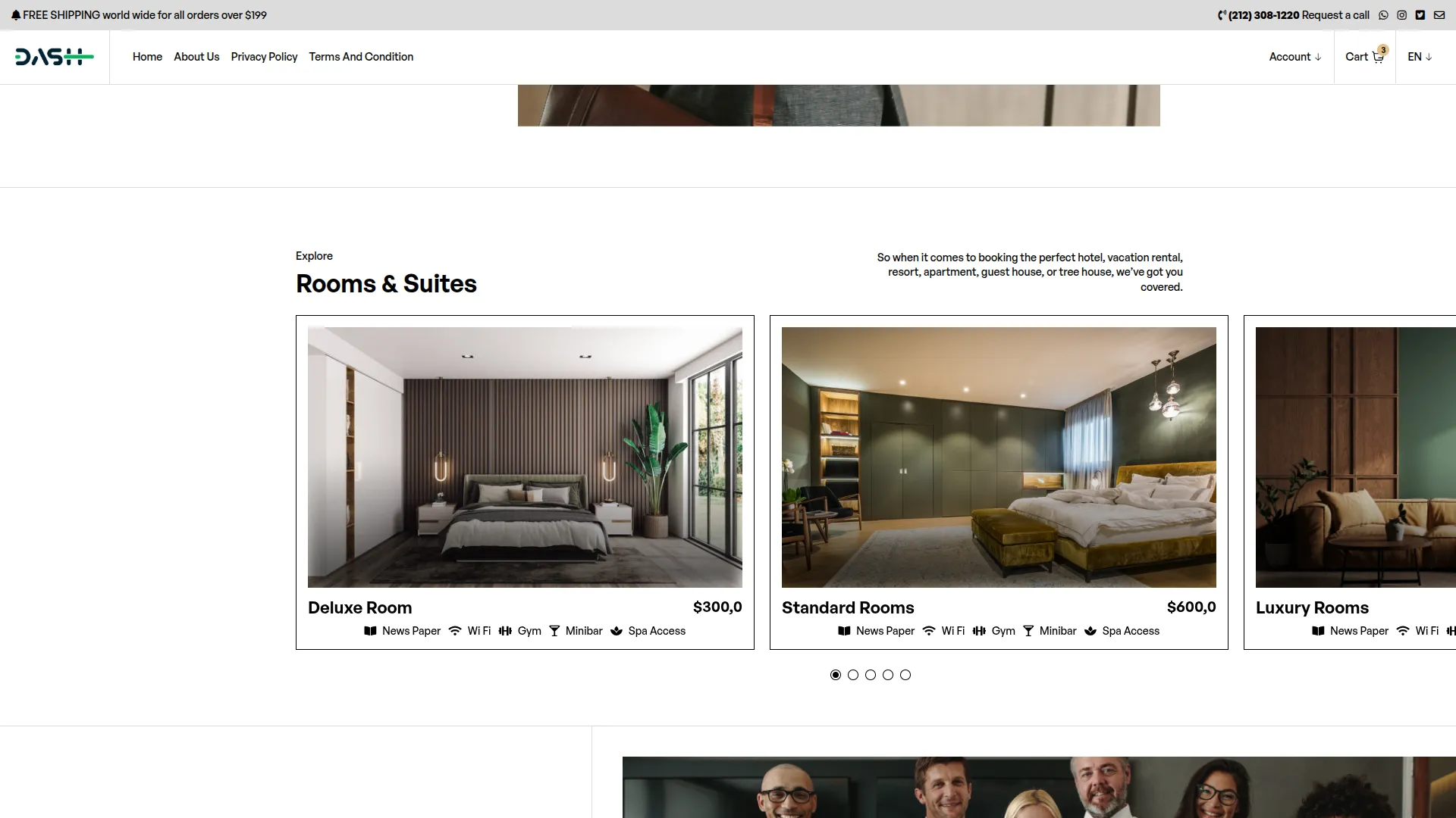 hotel & room management