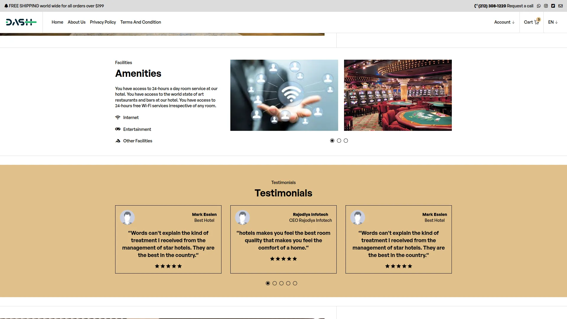 hotel & room management