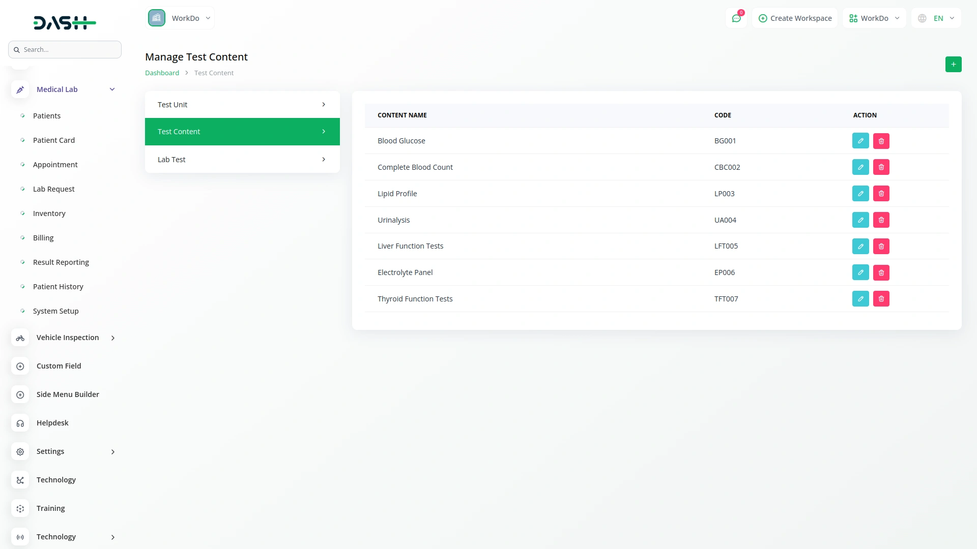 medical lab management