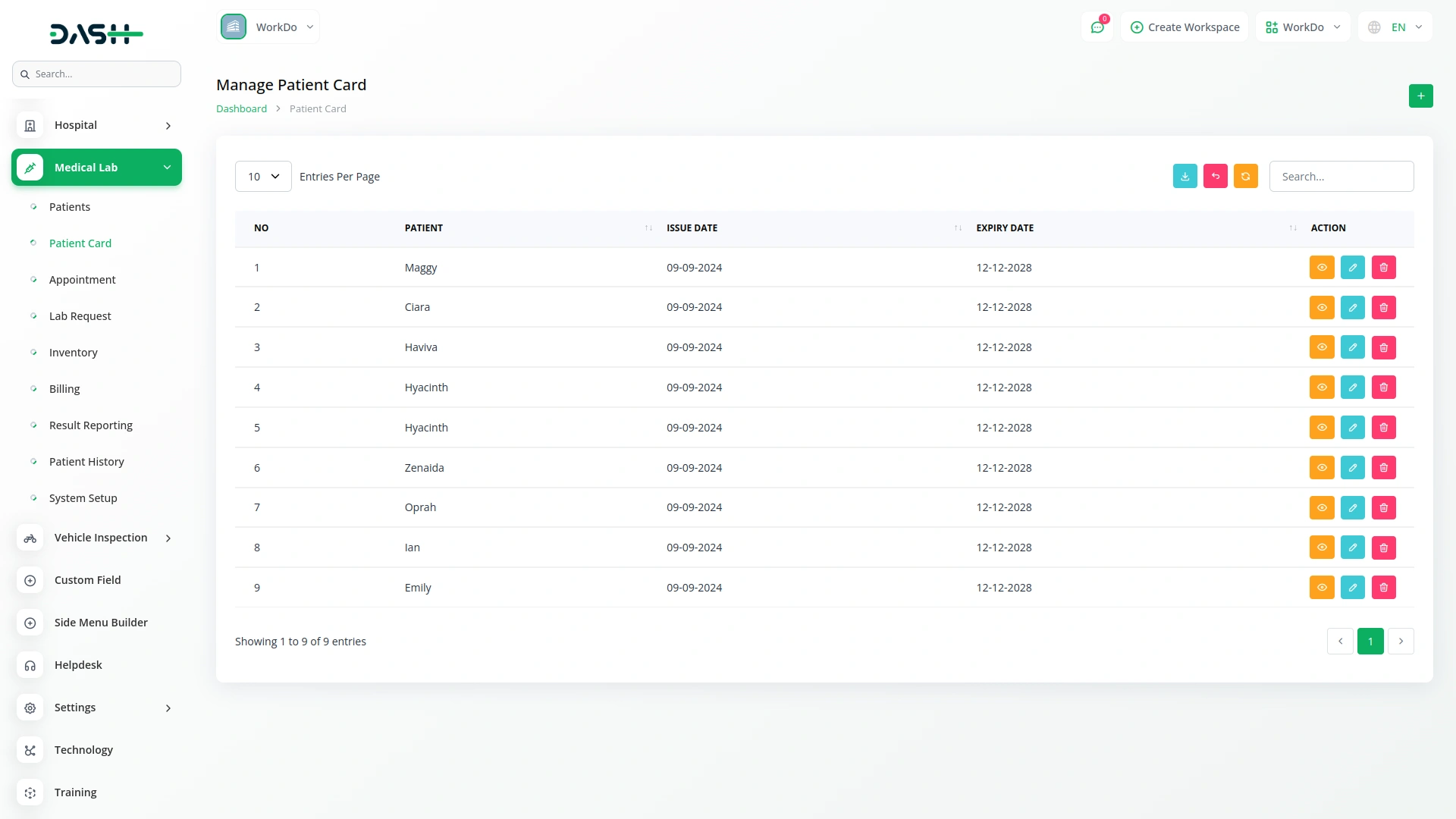 medical lab management