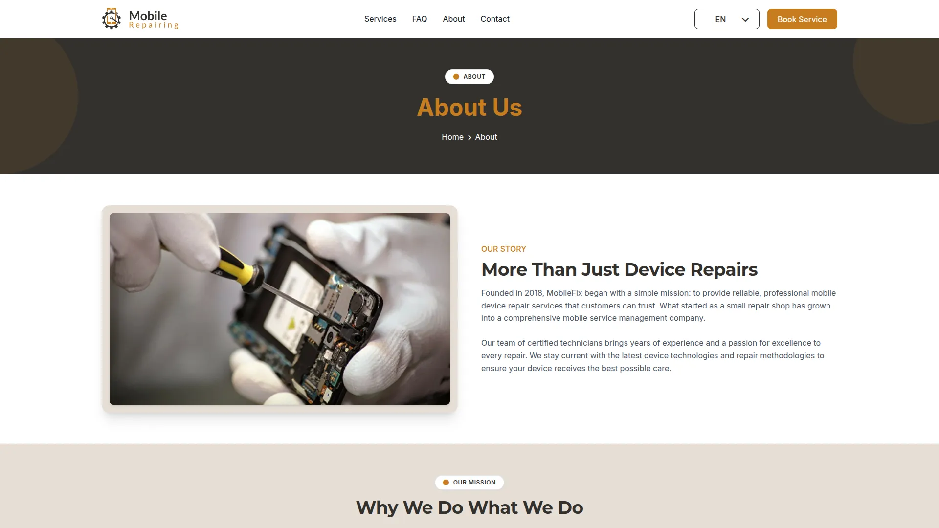 mobile service management