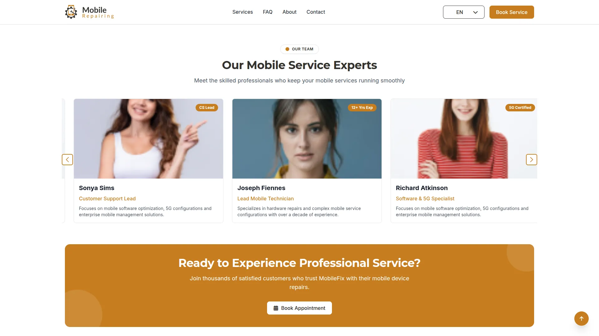 mobile service management