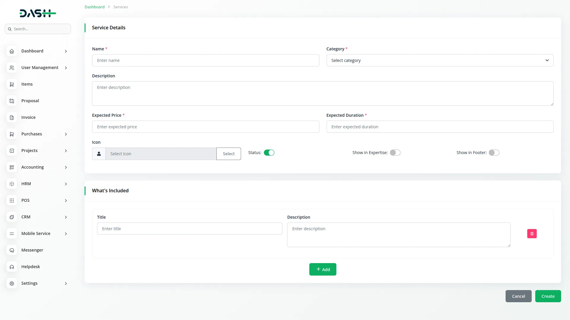 mobile service management