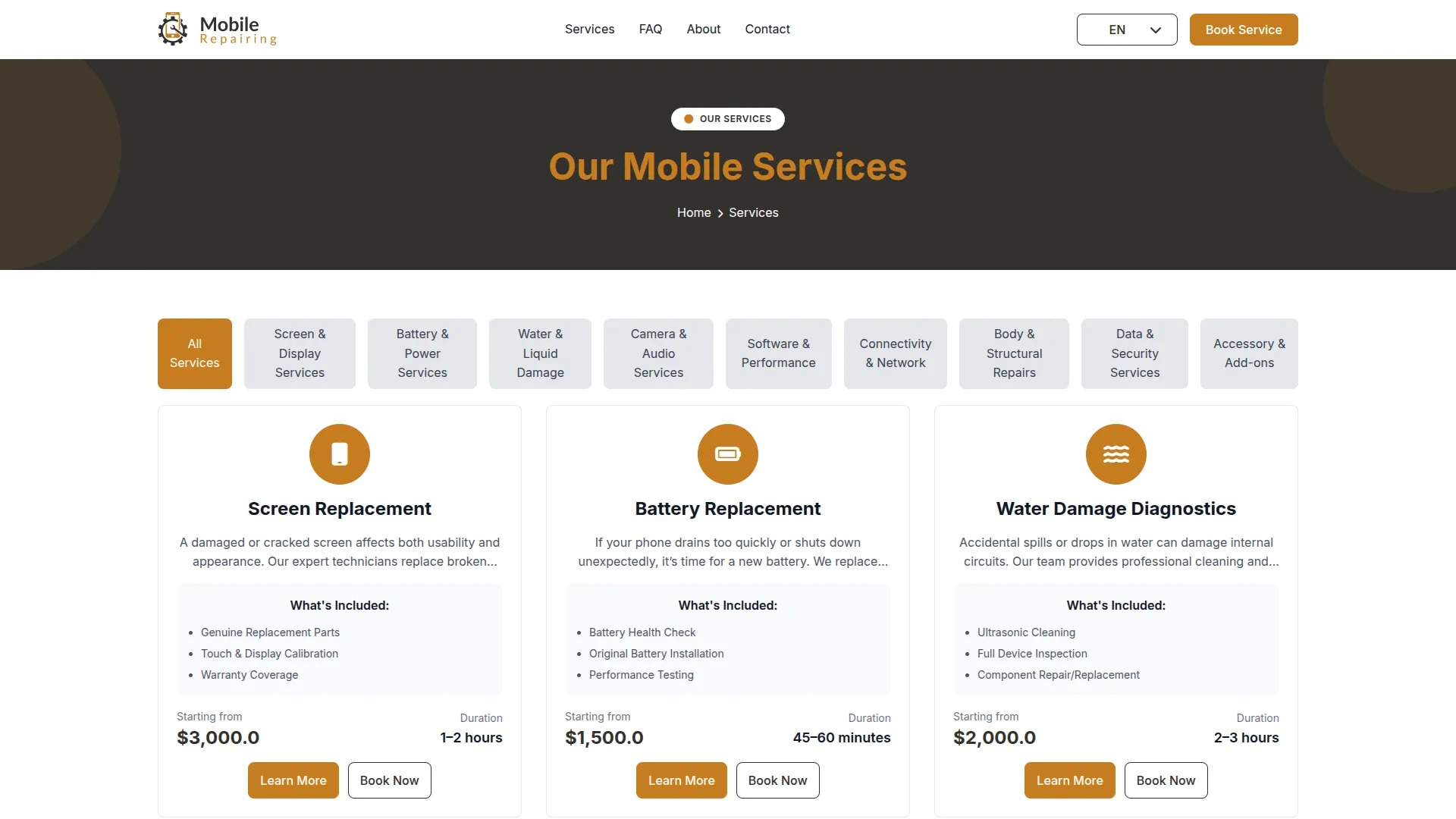 mobile service management