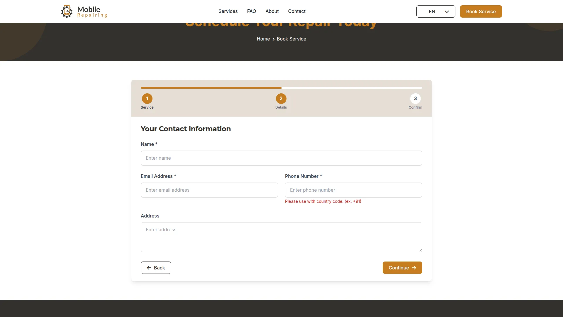 mobile service management
