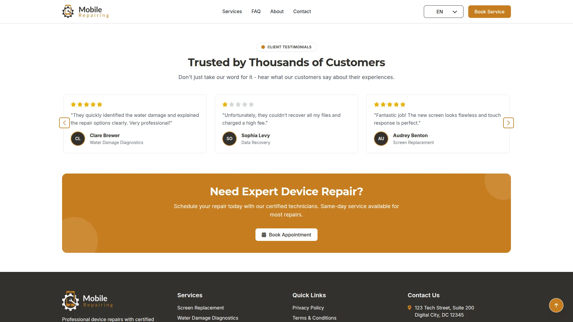 mobile service management
