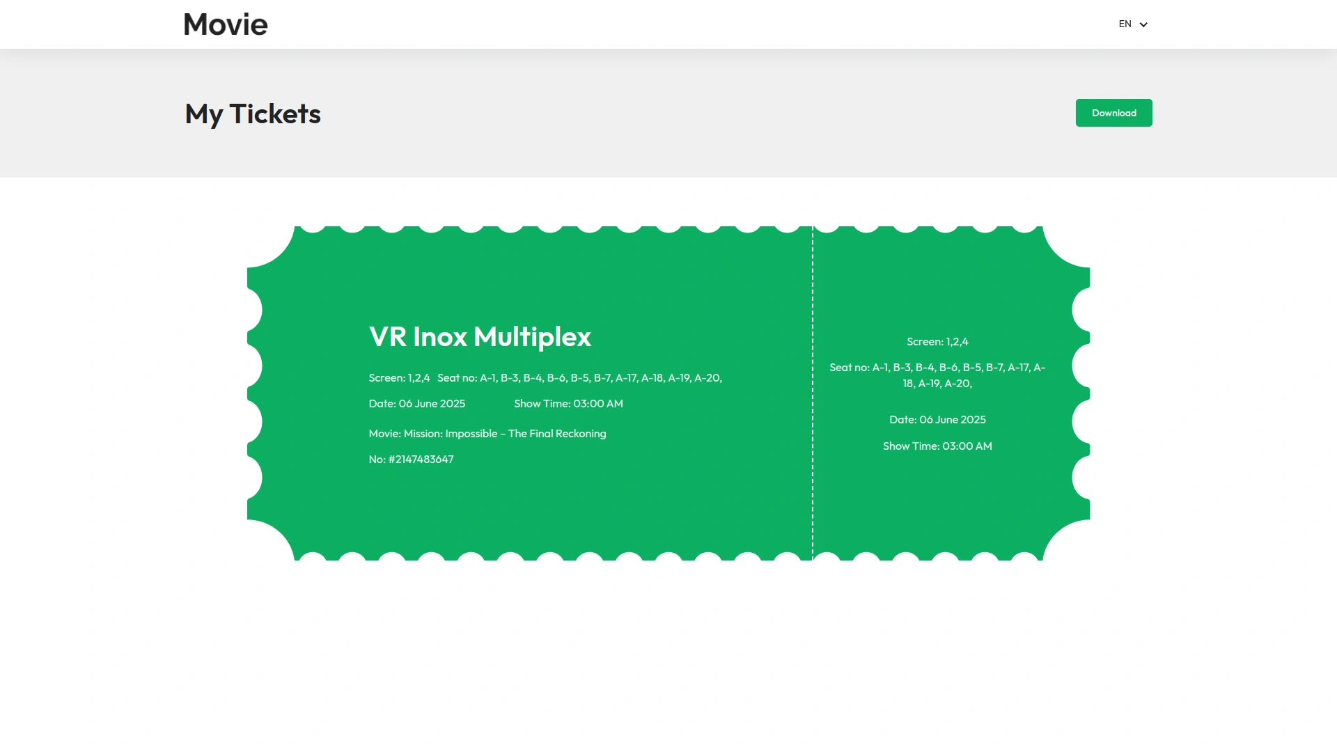 movie show booking system