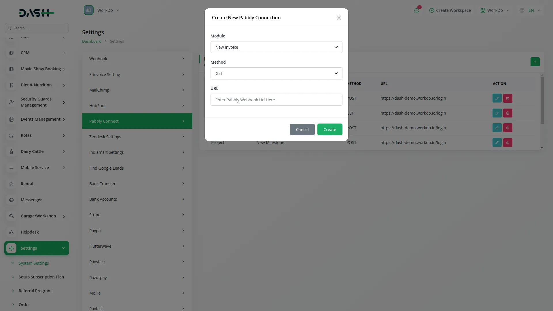 pabbly-connect dash saas