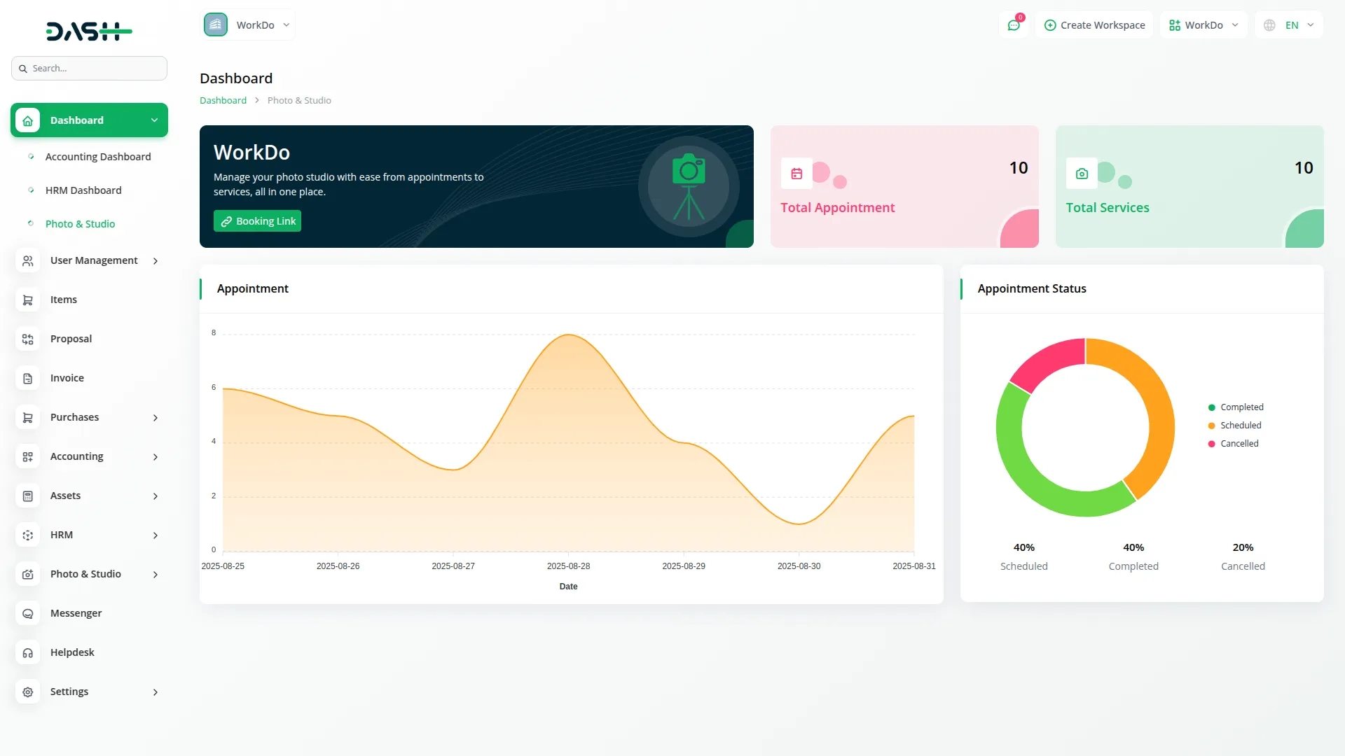 photo & studio management