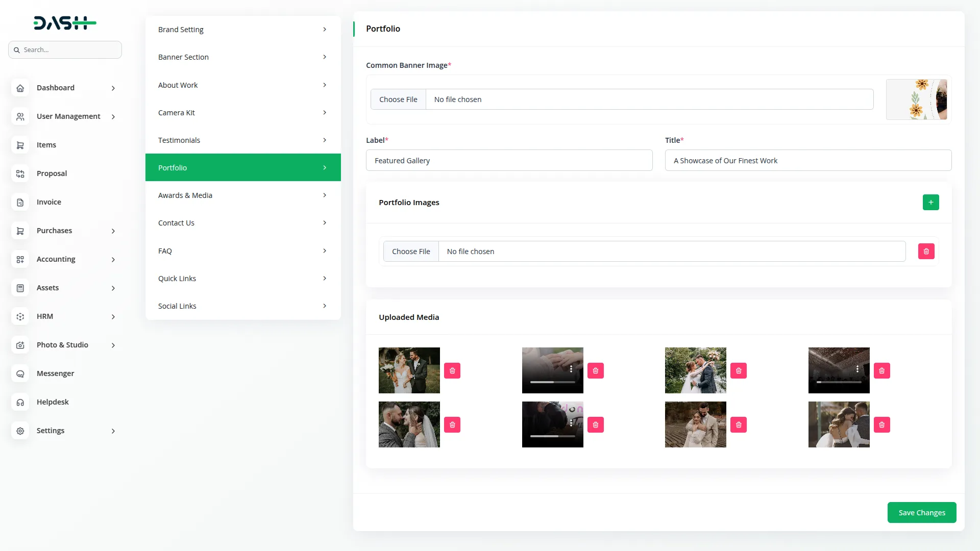 photo & studio management