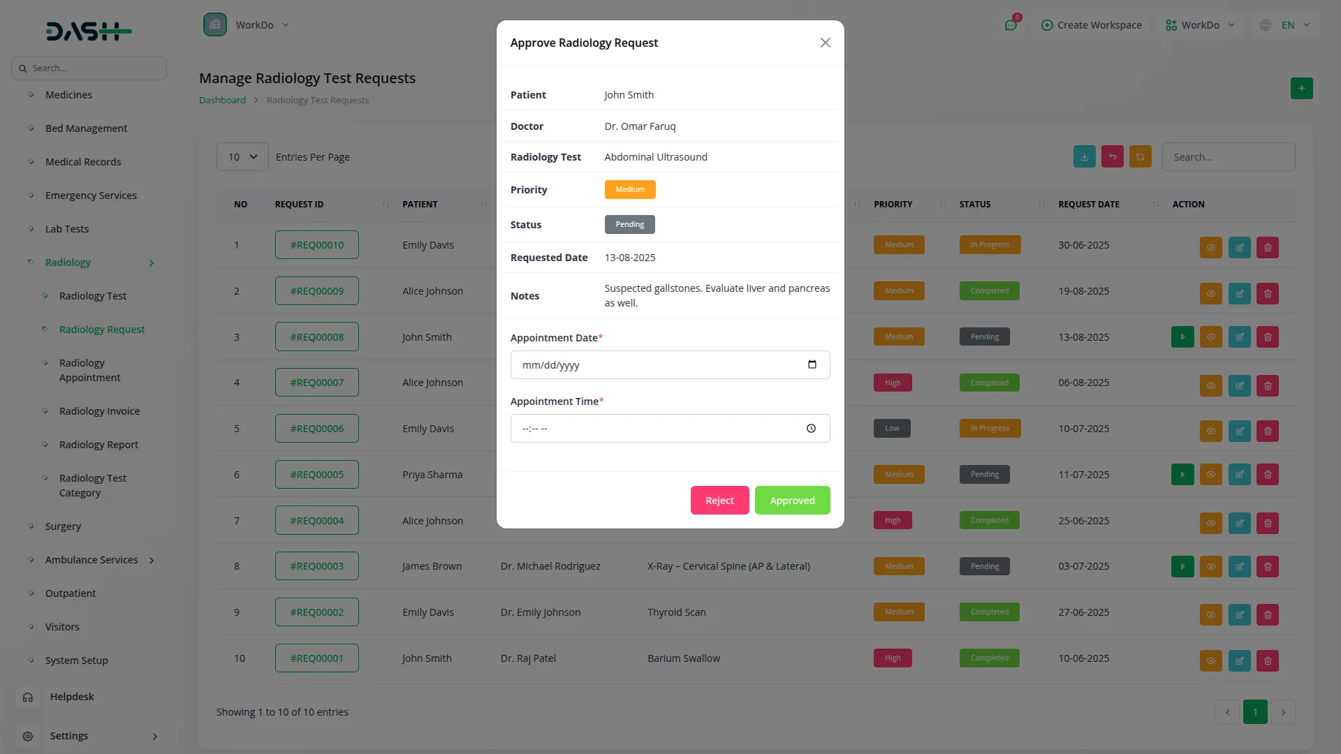 radiology management