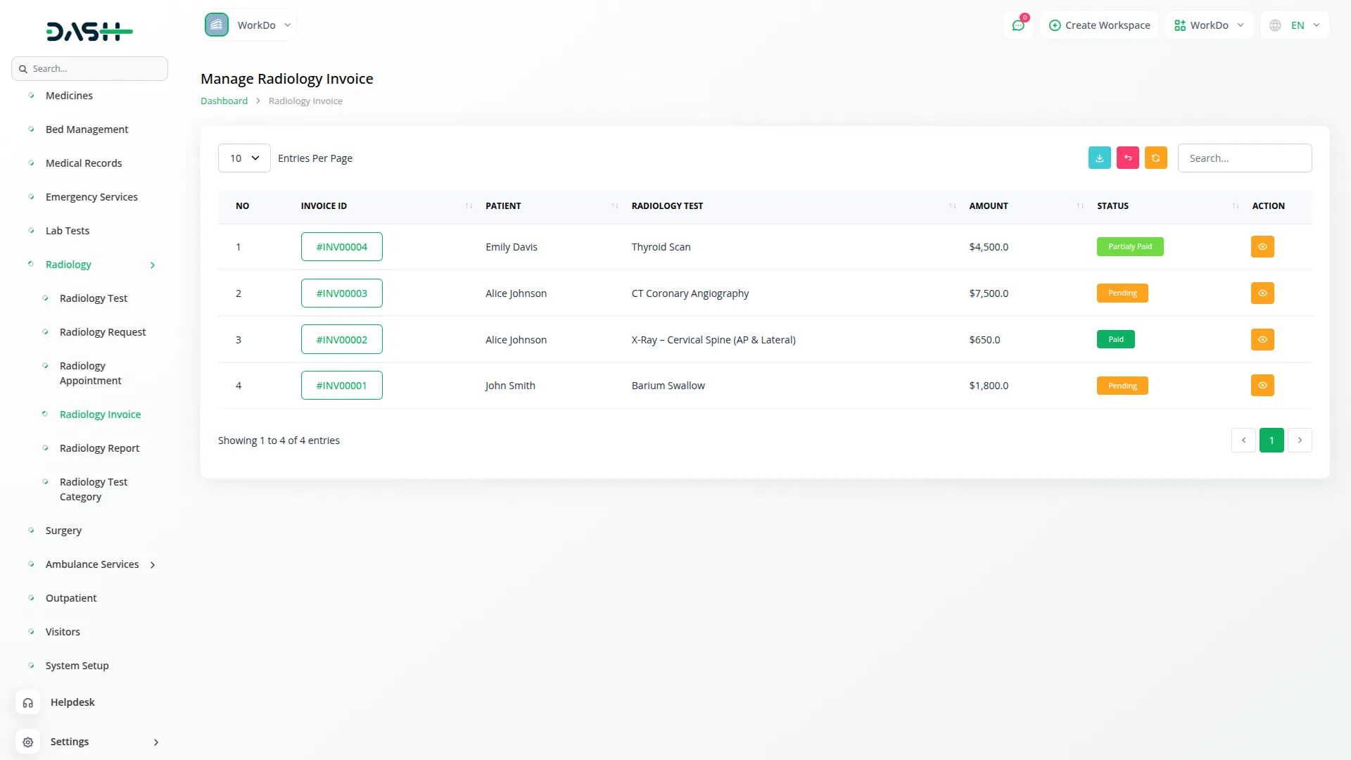 radiology management