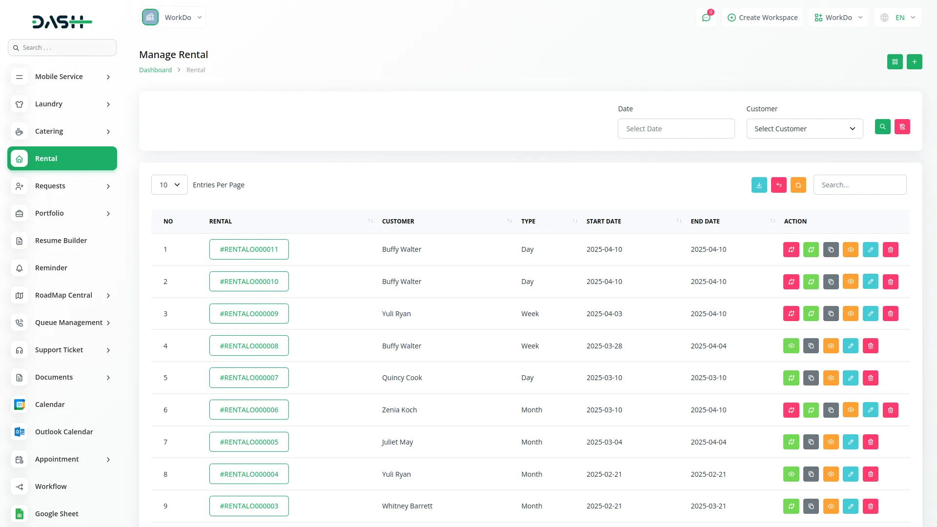 rental-management dash saas