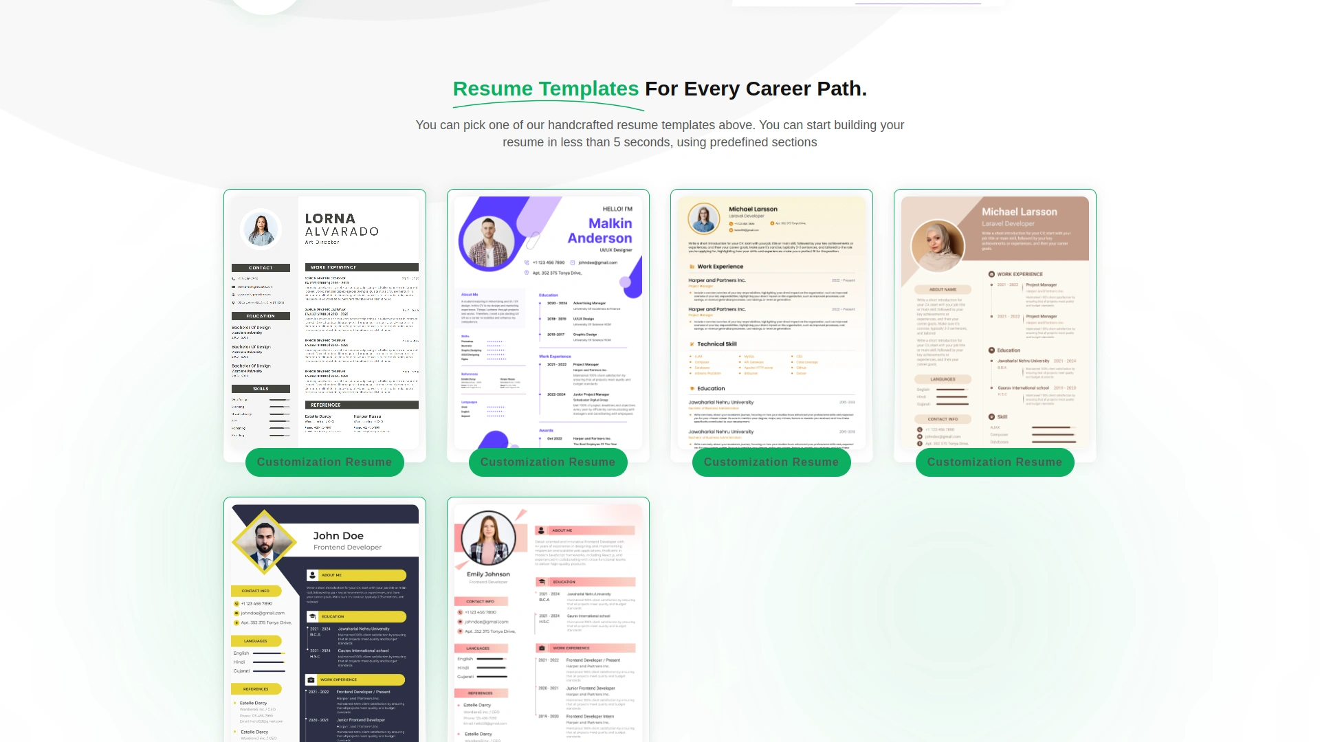resume builder