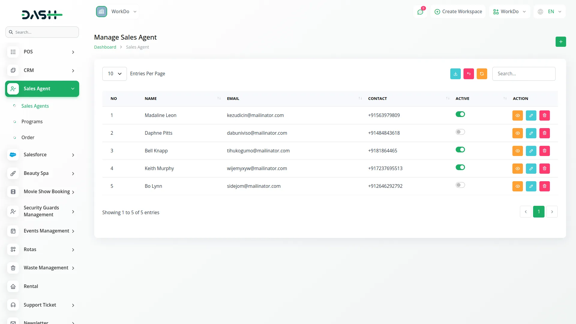 sales-agent dash saas