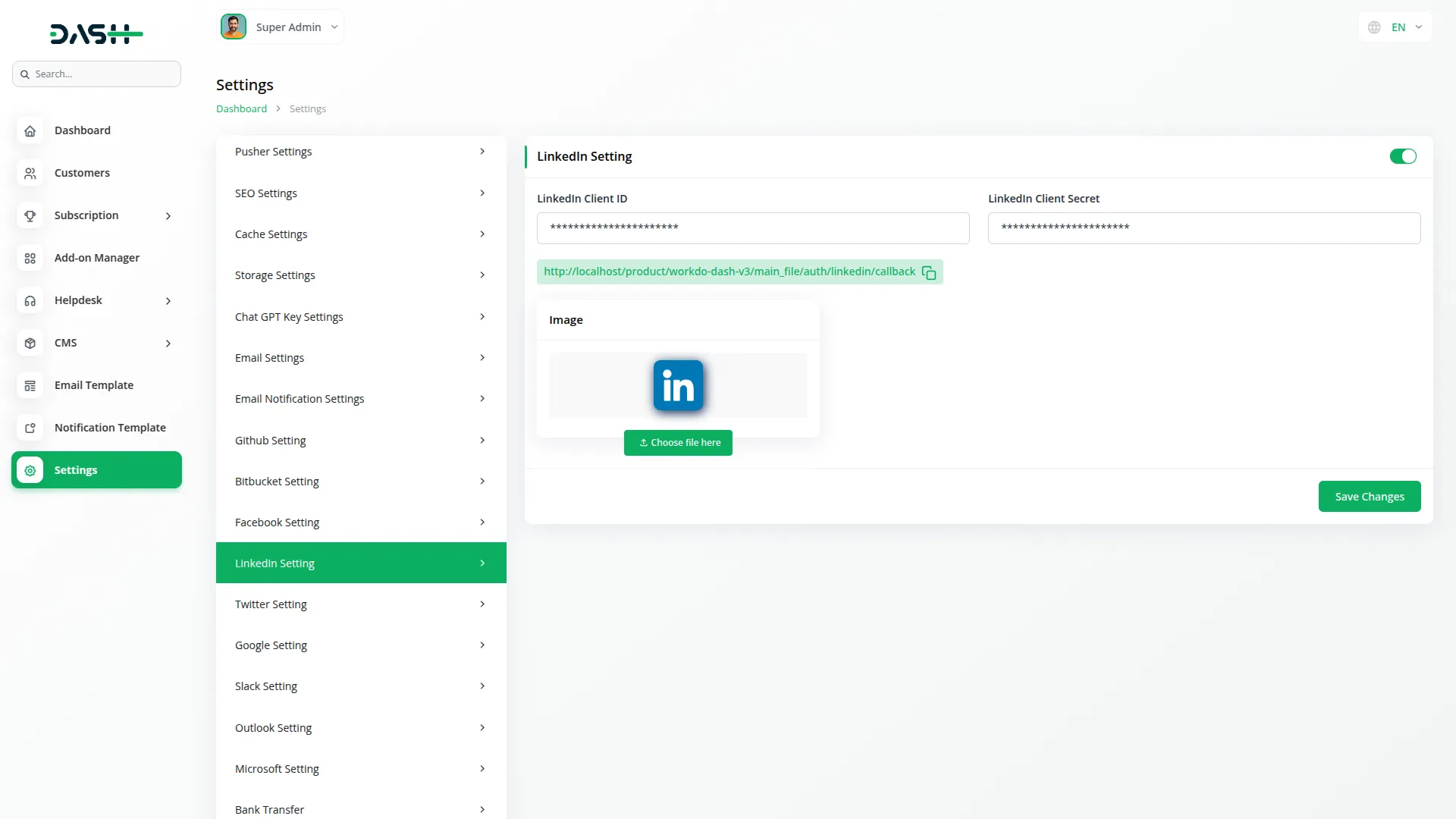 sign-in with linkedin